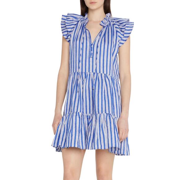 VERONICA BEARD Dresses & Skirts - NEW VERONICA BEARD zee tiered mini dress in cobalt multi